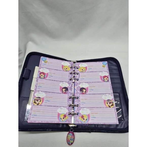 Vintage Lisa Frank Denim Full Zip Planner Wallet Purse Agenda Bag 20cm×13cm - Picture 11 of 16